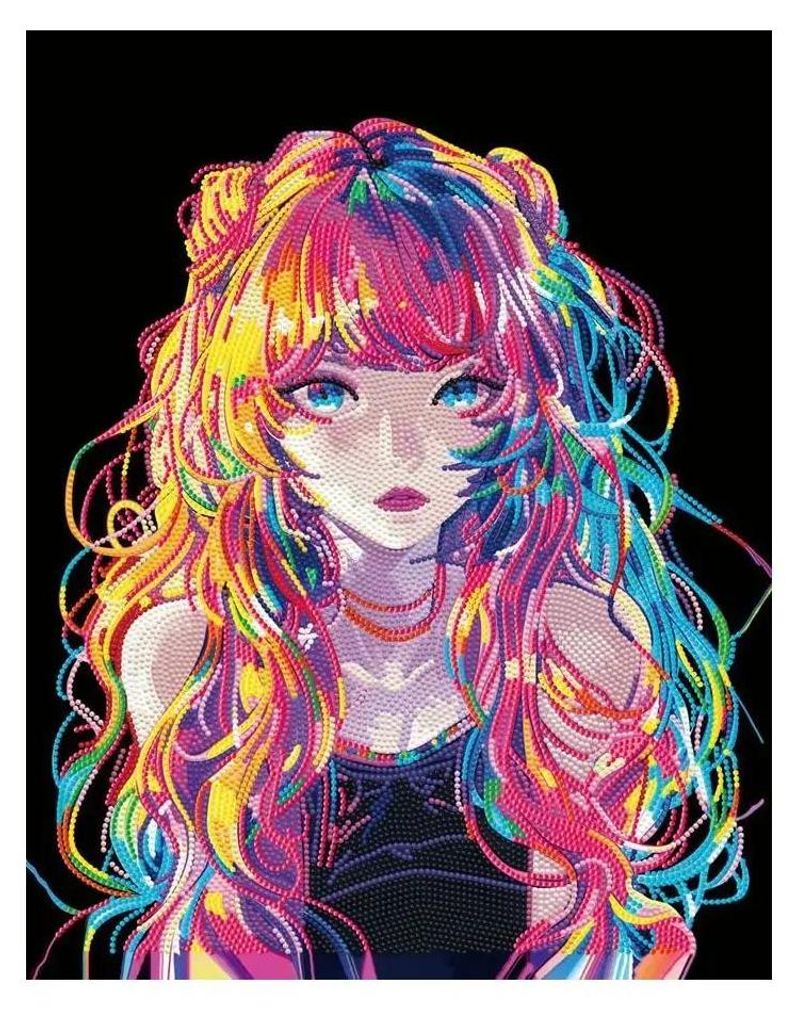 Carletto|Diamond Dotz Diamond Painting Neon Anime Girl
