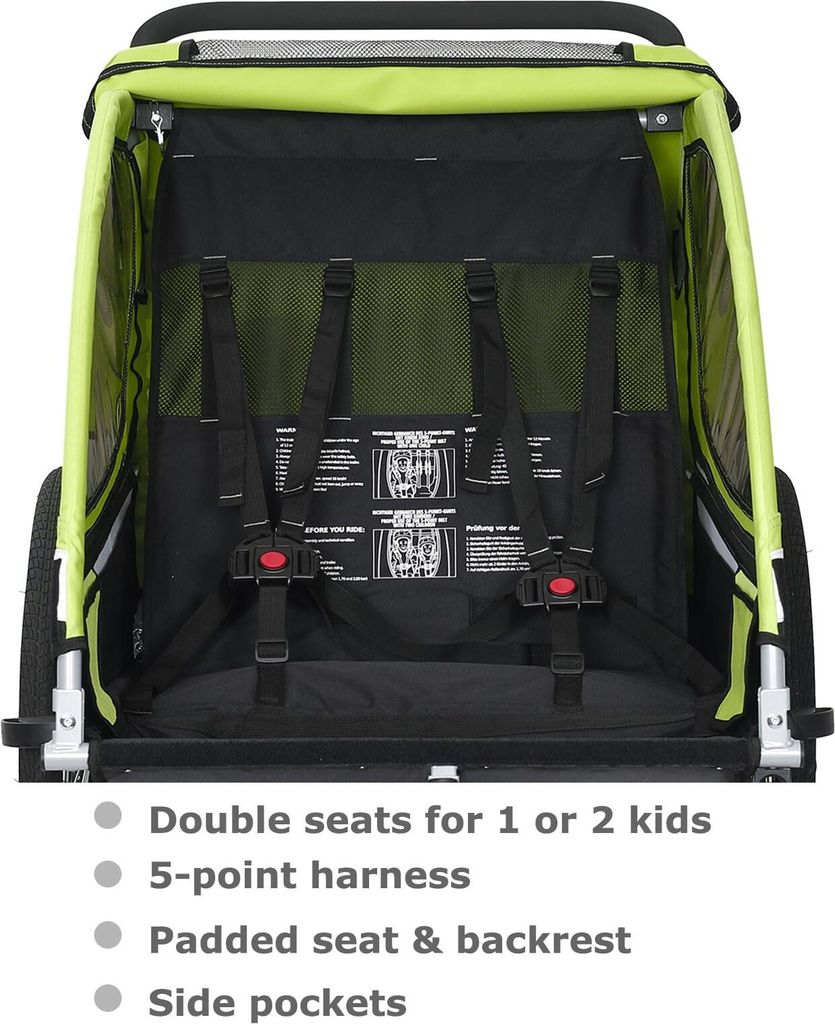 Tiggo VS 2 Kinderanhänger Fahrradanhänger 360° Drehbar  Produktbild 9