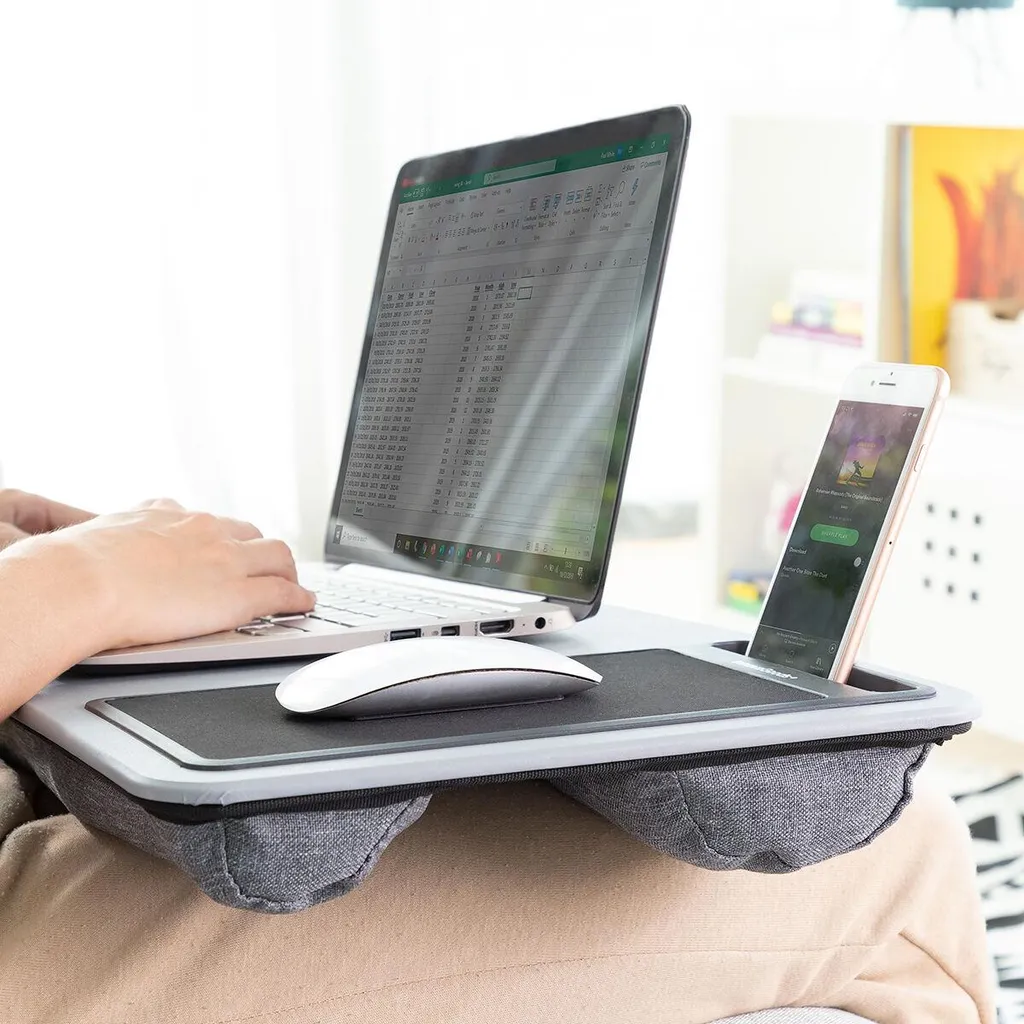 Bureau de Lit pour PC Portable Deskion XL avec Coussin à Mémoire Forme - 2