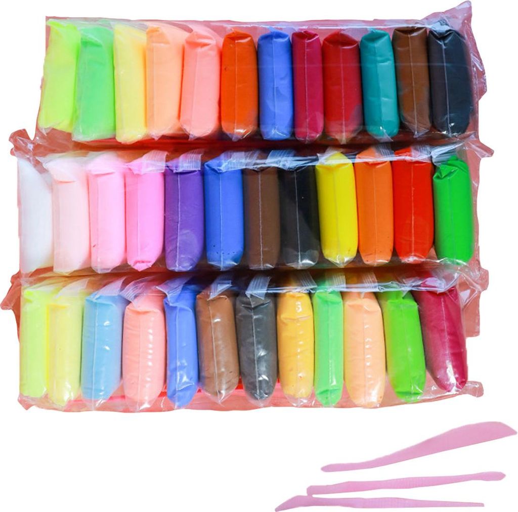 36er-Pack Modelliermasse, ultraleichte, lufttrocknende Tonmasse, magische Tonknete, Künstleratelier-Spielzeug, DIY-Kunst und Handwerk