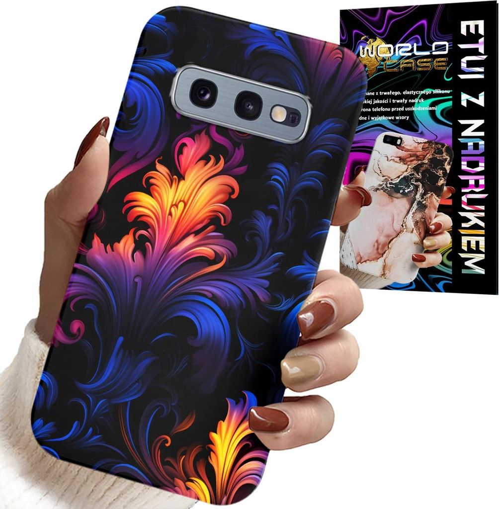 Hülle Für Samsung Galaxy S10E - Abstrakte Bunte Muster + Folie