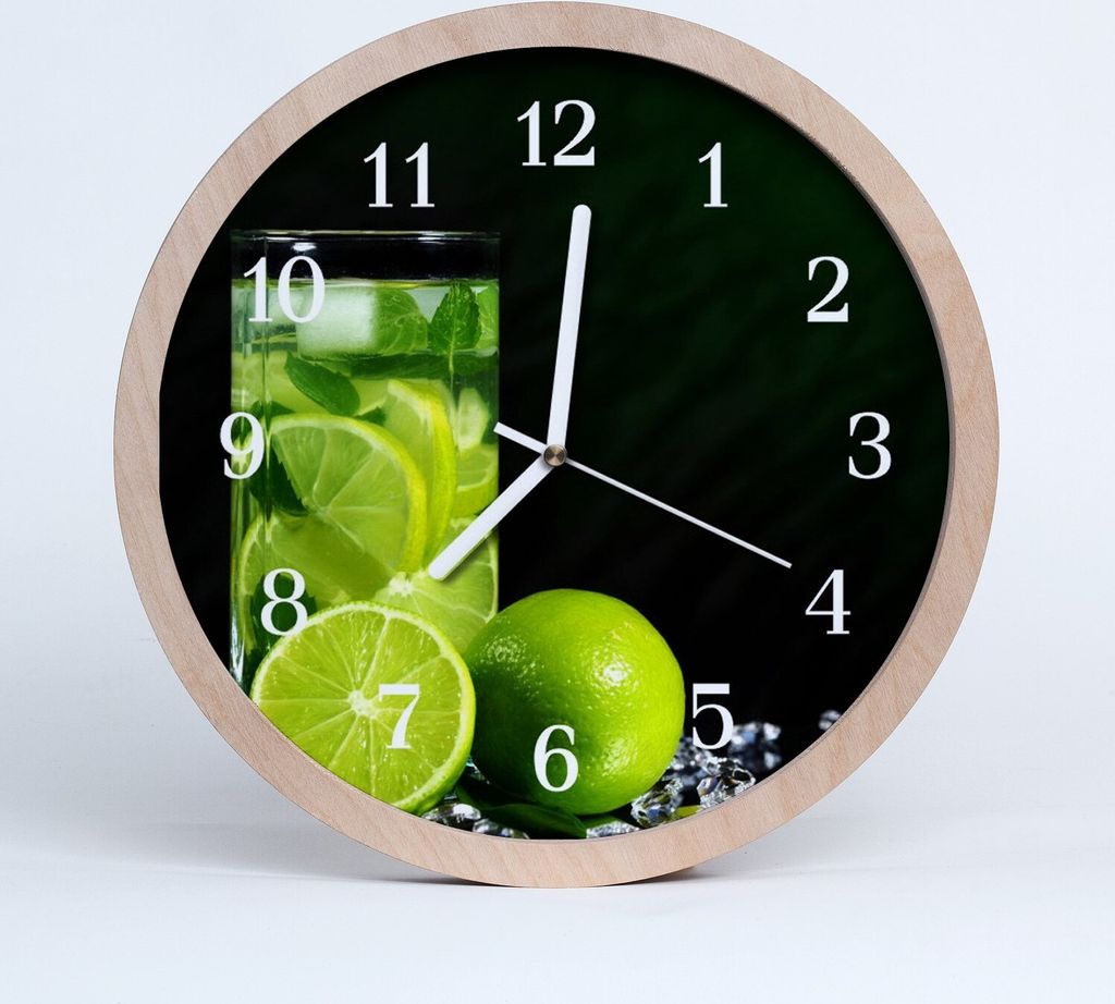 Holzuhr 30fi cm wanduhr - Limette