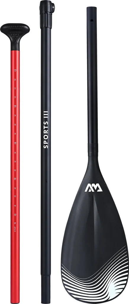 Pagaie iSUP Aqua Marina SPORTS III réglable en aluminium 175-220 cm