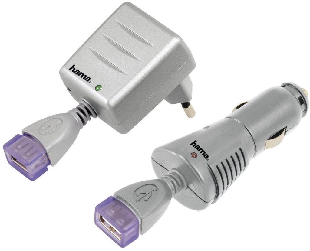 USB Charger Set für iPod MP3-Player inkl. Kfz-Adapter Ladegerät