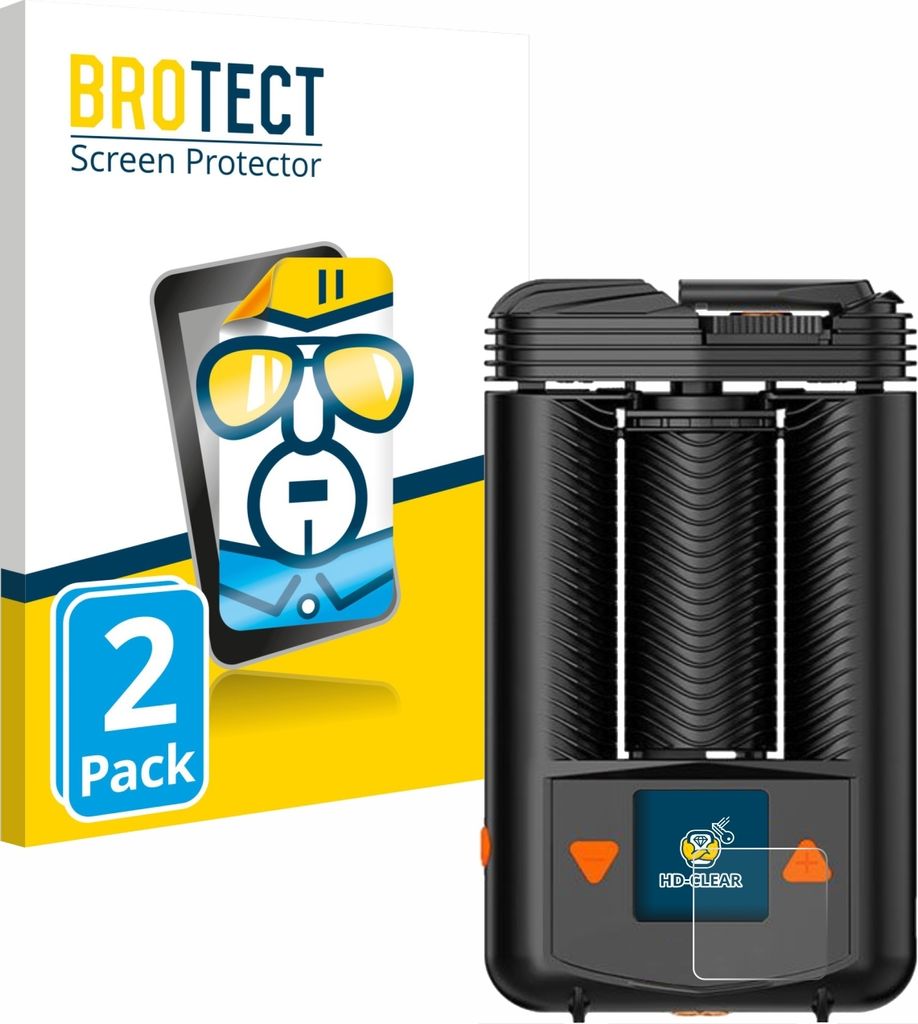 2x Für Storz & Bickel Mighty + Schutzfolie BROTECT Displayschutz Display Schutz Folie Klar Transparent