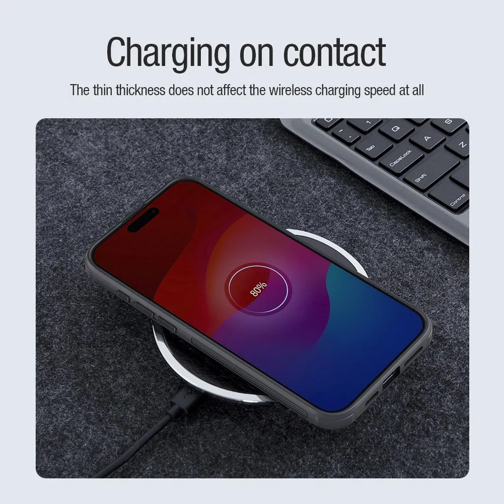 Custodia Nillkin iPhone 15 Pro Nero - Design Professionale e Sicuro - 27