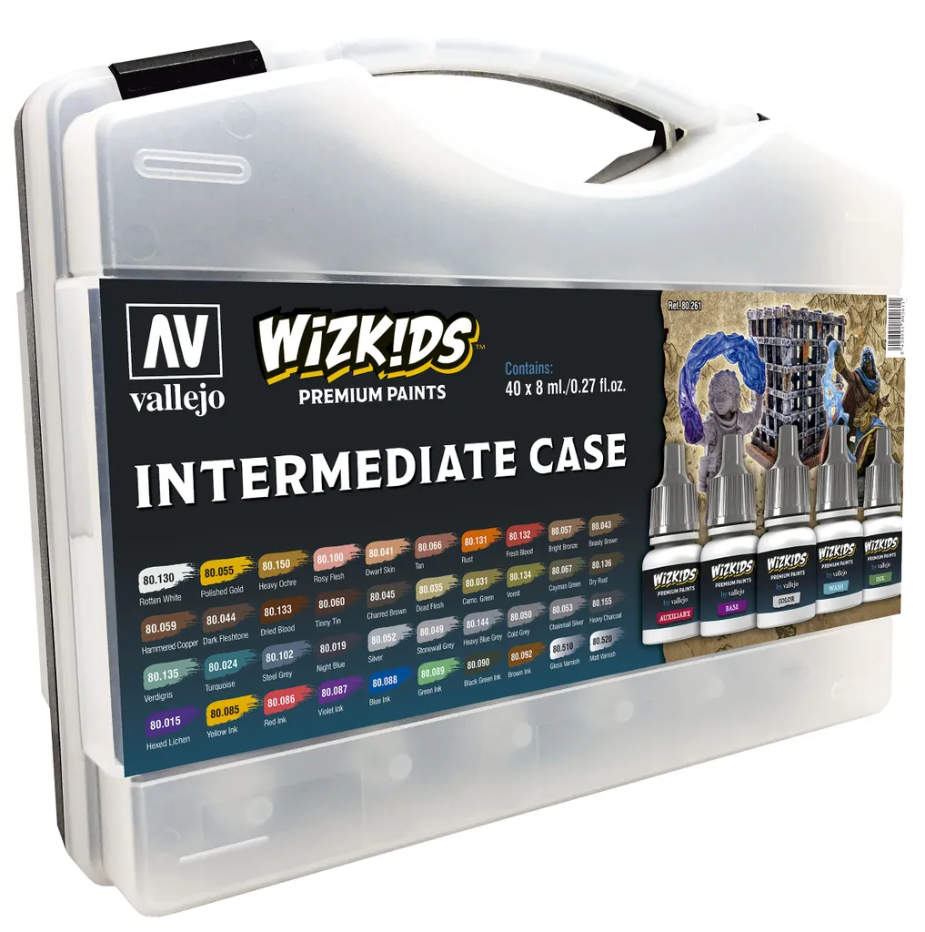 Vallejo Advanced Set 80261 - 40 Peintures Airbrush WizKids 8ml Fantasy