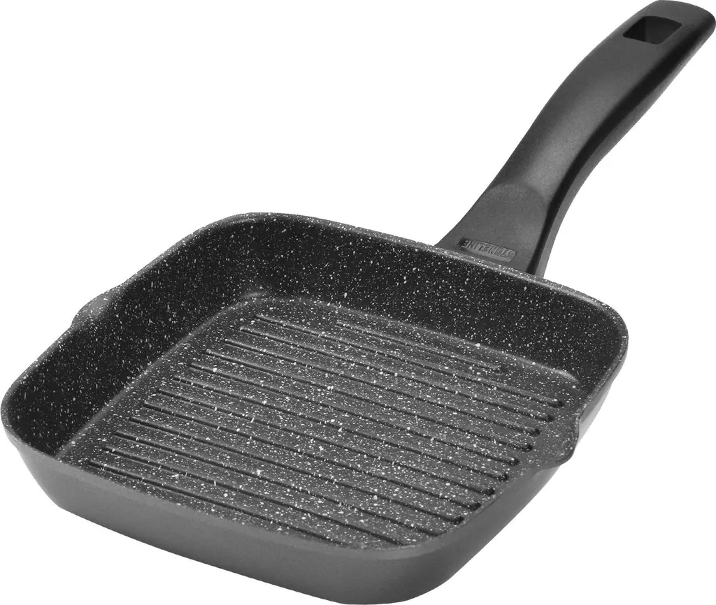 STONELINE® Bistecchiera 16 cm Antiaderente Pietra Induzione - Nero