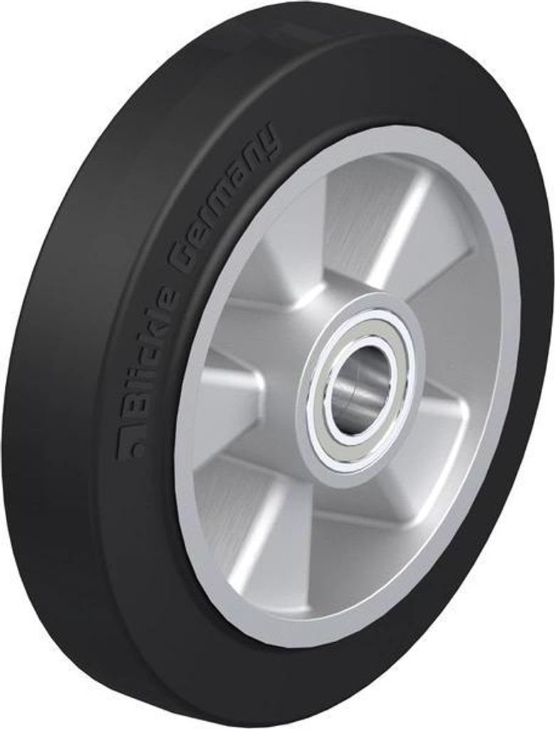 Blickle ALEV 200/25K, Roller, 1,25 kg, Schwarz, Grau, Deutschland, 1 Stück(e), 200 mm