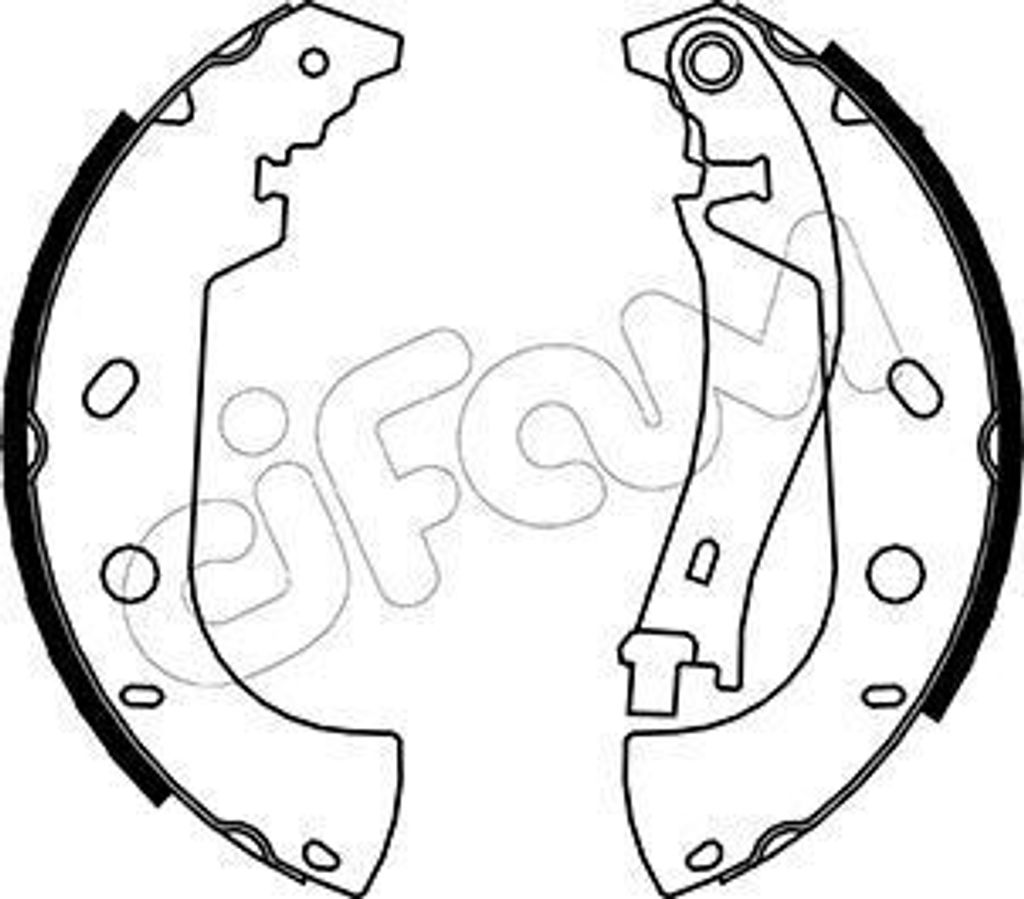 CIFAM Bremsbackensatz Trommelbremse Hinten für FIAT MULTIPLA (186) 228,6mm 153-075