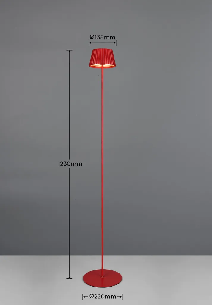 Lampe de table extérieure LED rechargeable - Baladeuse SUAREZ RL Noire