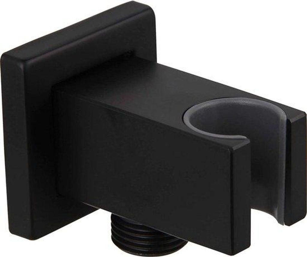 Schwarze Messing-Handdouche Halterung 1/2" Bad