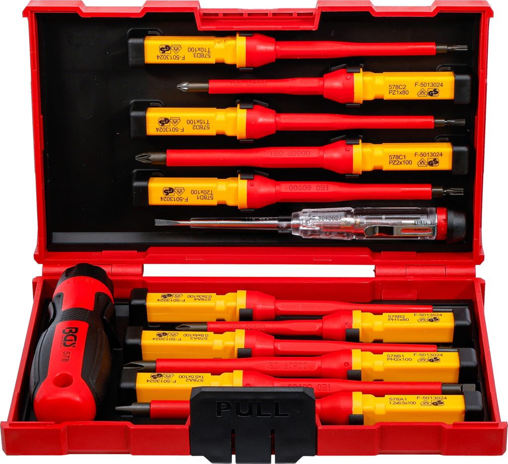 BGS technic VDE Screwdriver Set, 734 mm, 734 g Produktbild 