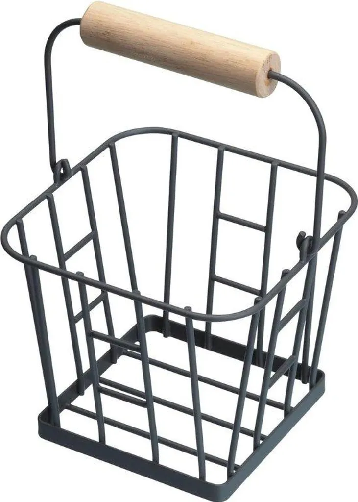 Porte-œufs en fils métalliques gris pour cuisine - Design industriel