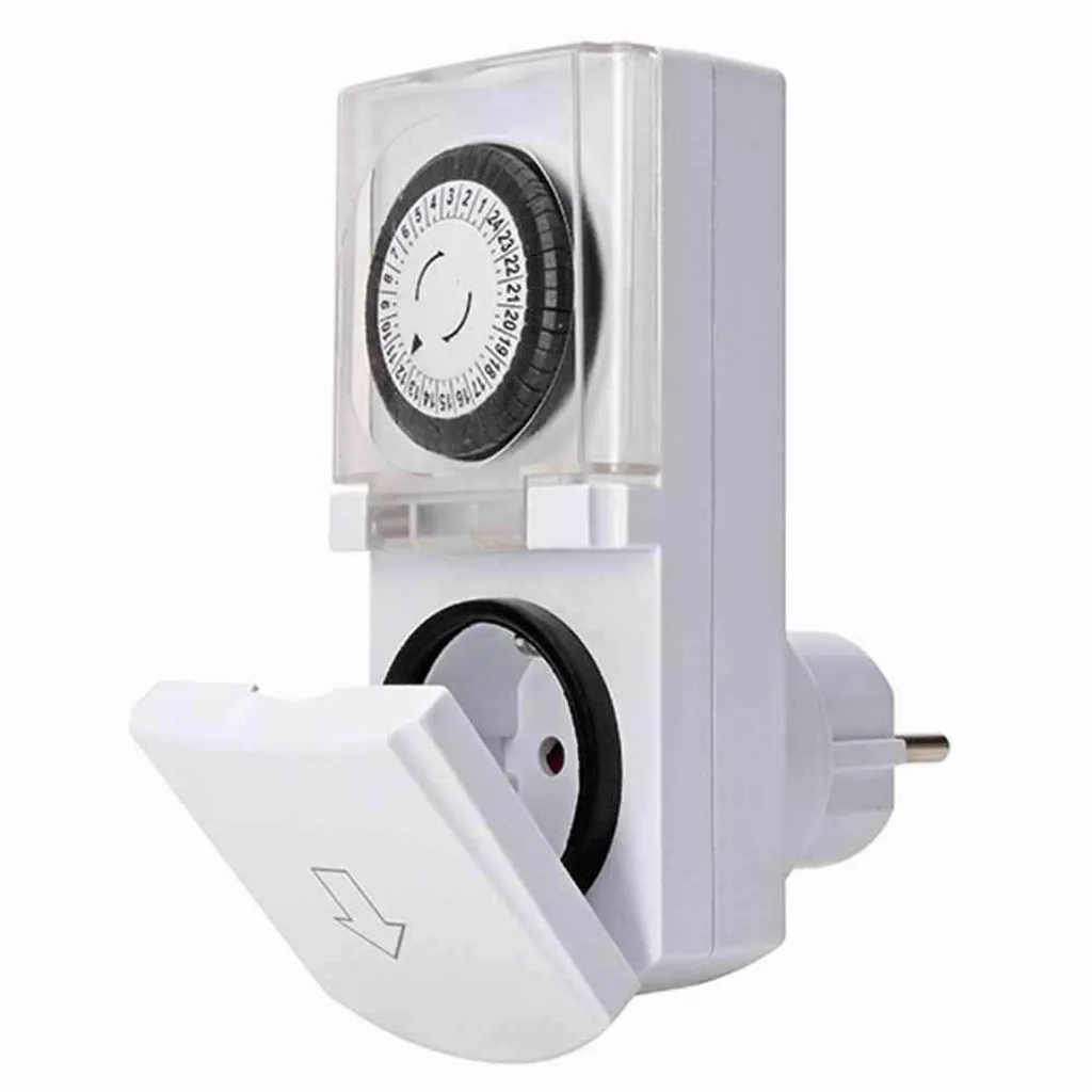 Programmateur de prise journalier mécanique IP44 pour locaux humides 16A