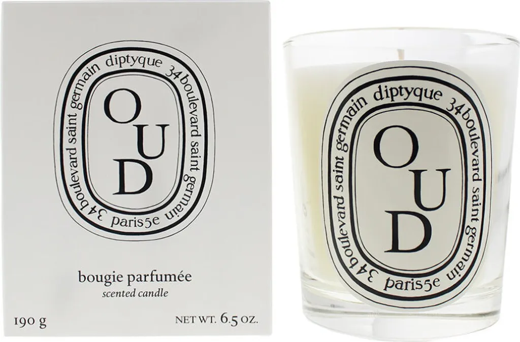 Bougie Diptyque Oud 190 g : un parfum maison puissant qui dure