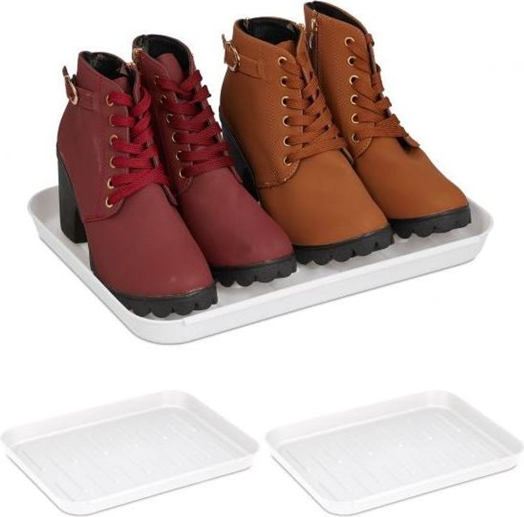 Abtropfschale für weiße Schuhe - 3er-Set