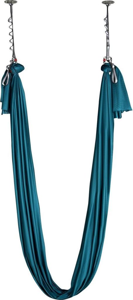 Aerial Silk & Yoga Swing, 11 Yards, Aerial Yoga Hammock Kit with 100gsm Nylon Fabric, Full Rigging Hardware & Easy Set-up Guide, Antigravity Flying...