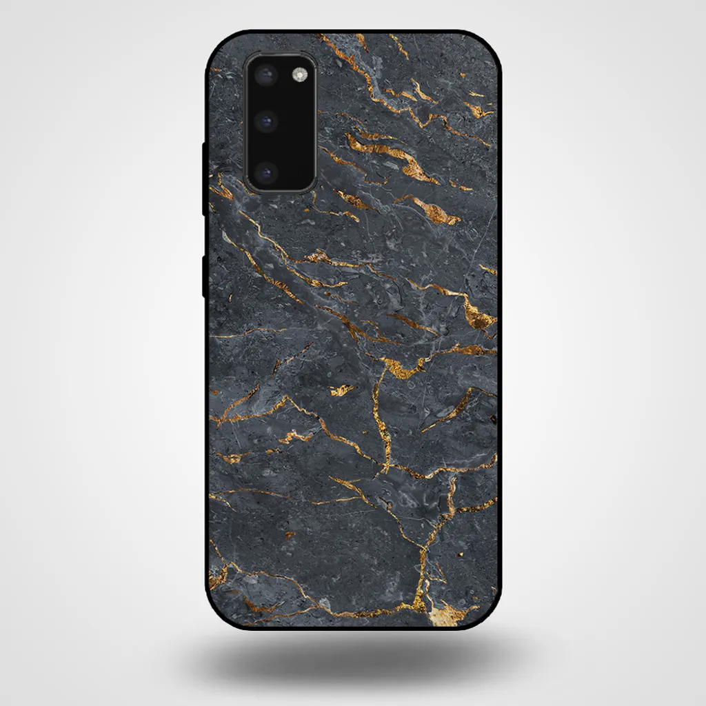 Smartphonica Custodia Samsung S20 Marmo Oro Grigio | Protezione TPU