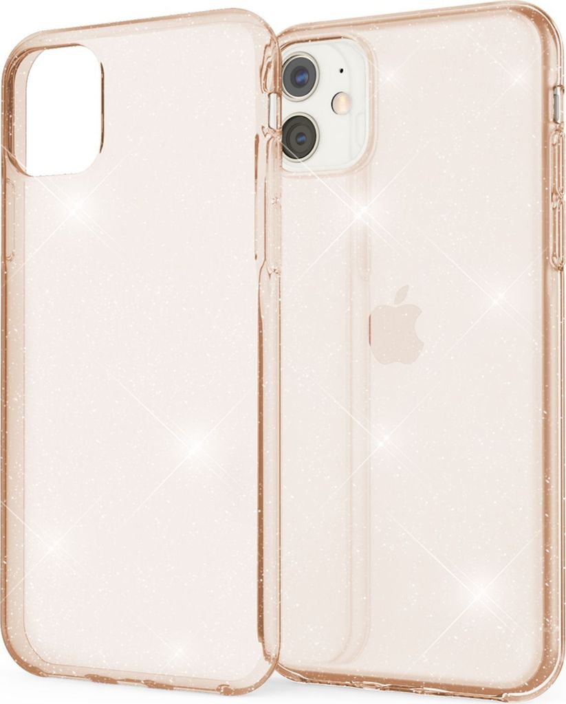 NALIA Glitzer Handyhülle für Apple iPhone 11 Hülle, Bling Silikon Handyhülle Cover Gold