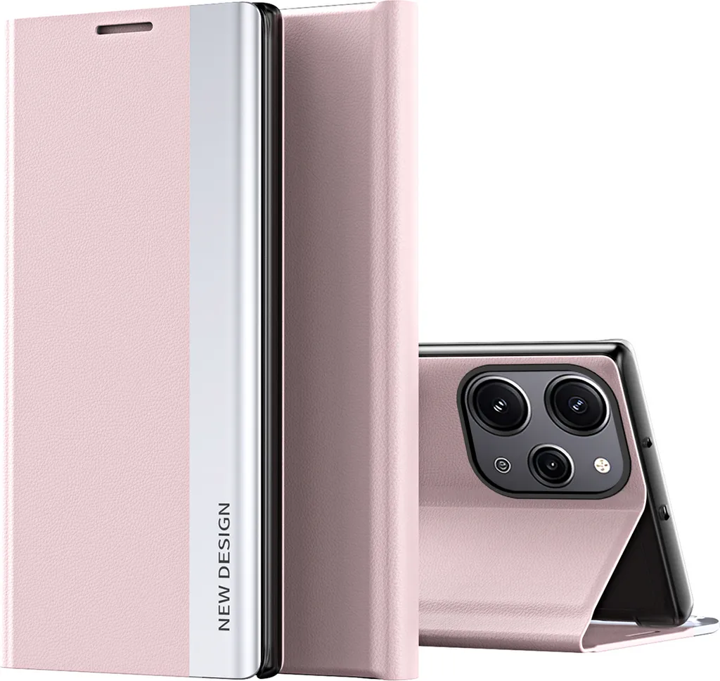 Cover Rosa Trendy per Xiaomi Redmi 12 - Pelle Sintetica con Stand