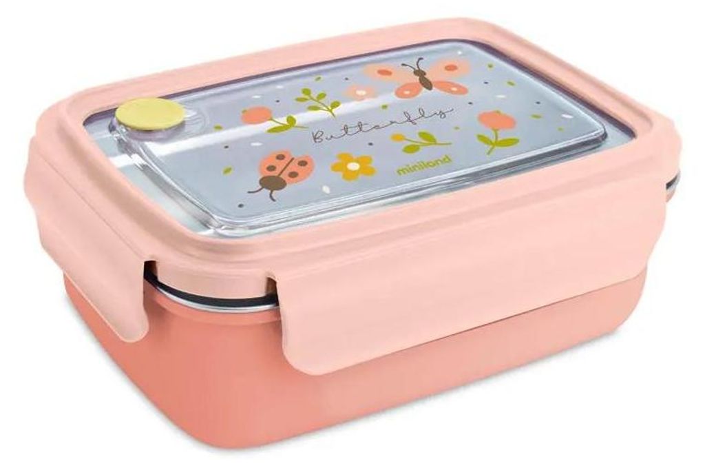 Miniland Nerezový lunchbox Explorer – Kovový desiatový box Obrázok produktu 