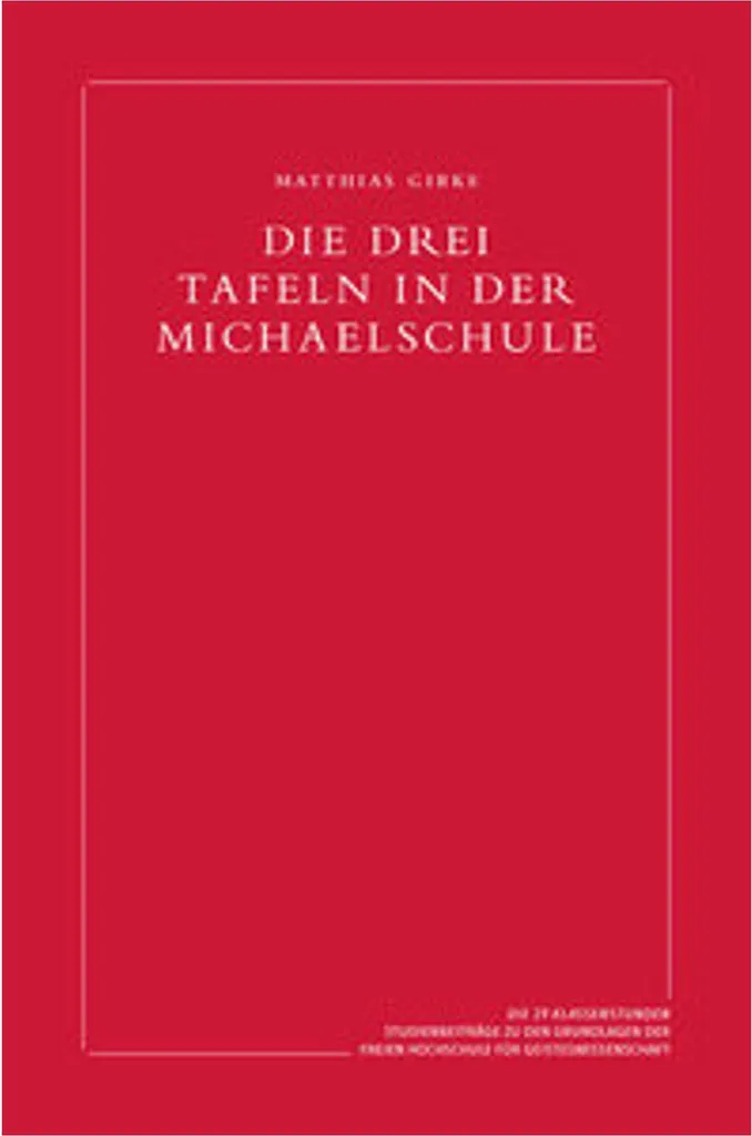 Comprendre Die drei Tafeln in der Michaelschule pour l'Éducation Libre