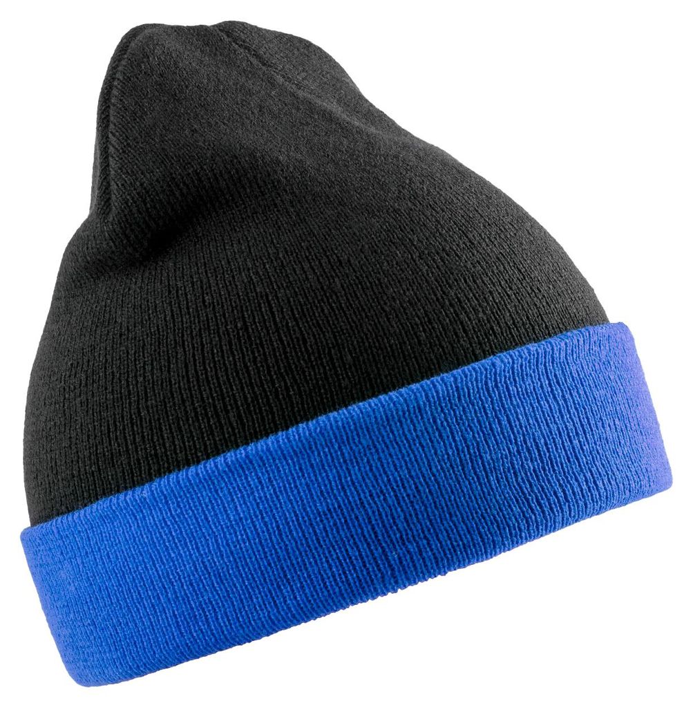 Result Genuine Recycled - Mütze FK1848 (Einheitsgröße) (Schwarz/Königsblau)