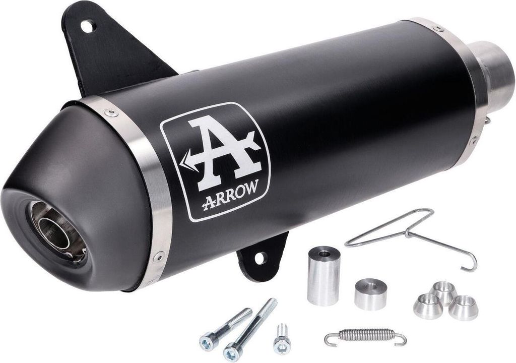 ARROW urban ciemny aluminiowy tłumik wsuwany i zaślepka do Zdjęcie produktu