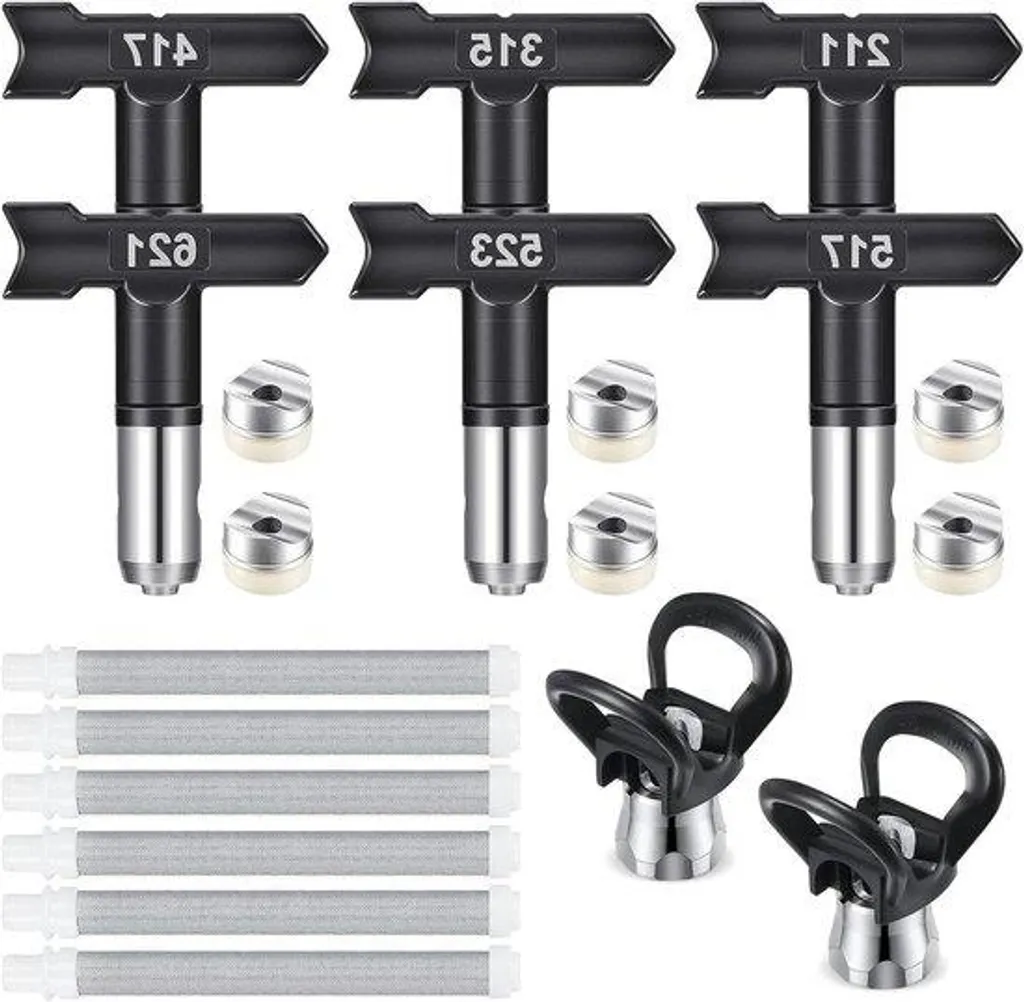 6 Buses Airless 211-621 avec Joints et Filtres 60 Mesh pour Pulvérisateurs