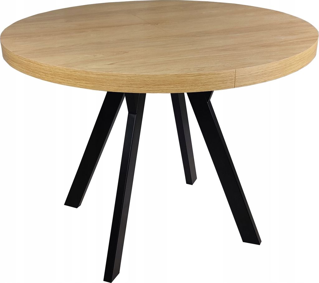 METALL HIKORA EGGER runder Klapptisch 100/200