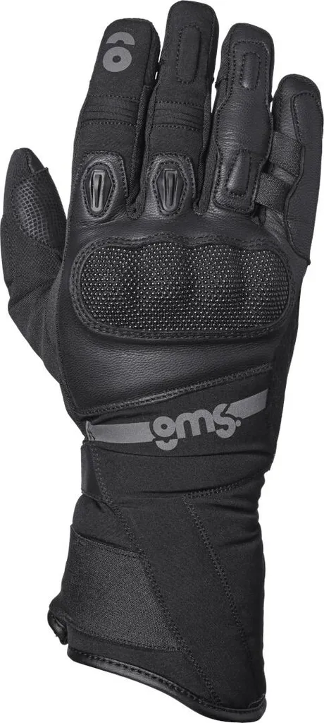 Gants Moto GMS Tylon SF WP Noir 4XL - Gants Étanches avec Protections