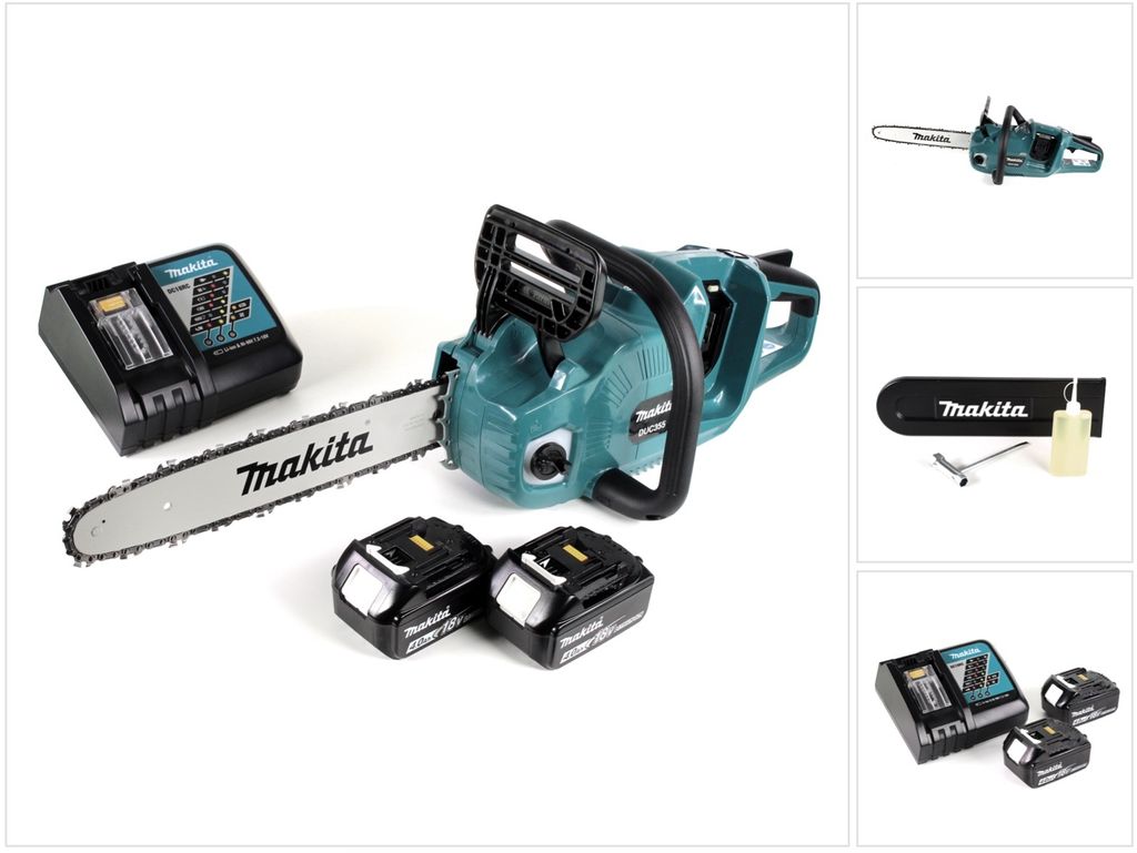 Makita DUC 355 RM2 akumulatorowa pilarka łańcuchowa 36V ( Zdjęcie produktu 