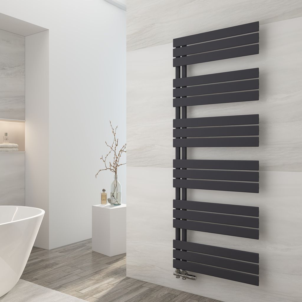 EMKE radiatore bagno piatto 1599x600 mm nero Immagine del prodotto 