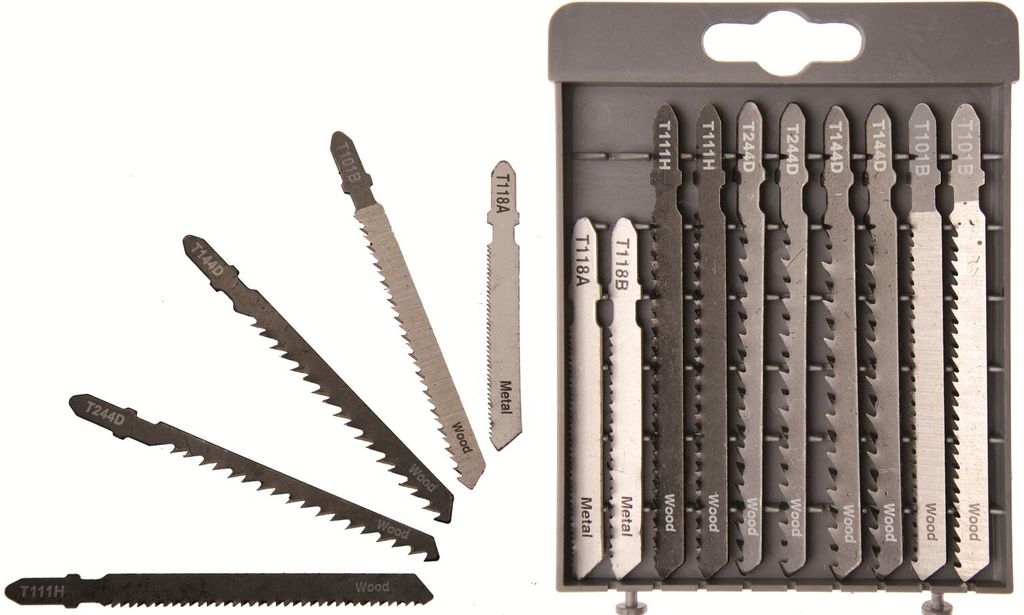 KRAFTMANN 50355 Stichsägeblatt-Set, 10-tlg.