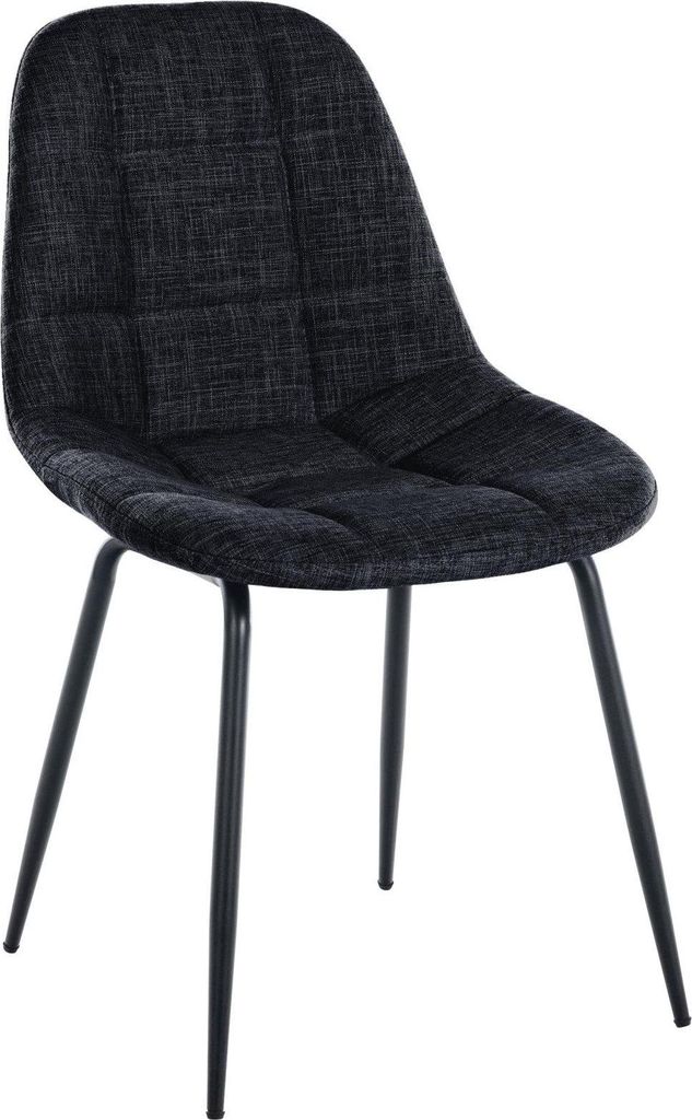 Esszimmerstuhl schwarz – Stühle – bequemes Seitengefühl, 100 % Polyestergewebe