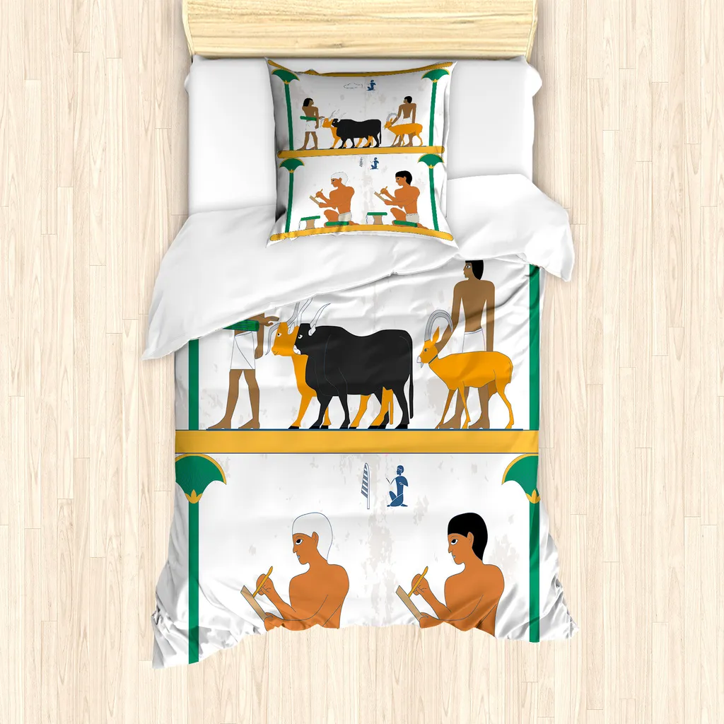 Copripiumino ABAKUHAUS Singolo 135x200 No-Stiro Design Egiziano