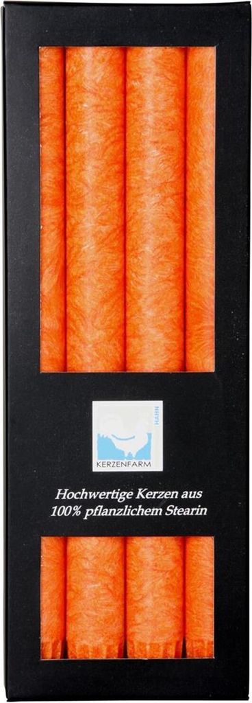 Stearin Stabkerze Set - orange Produktbild 