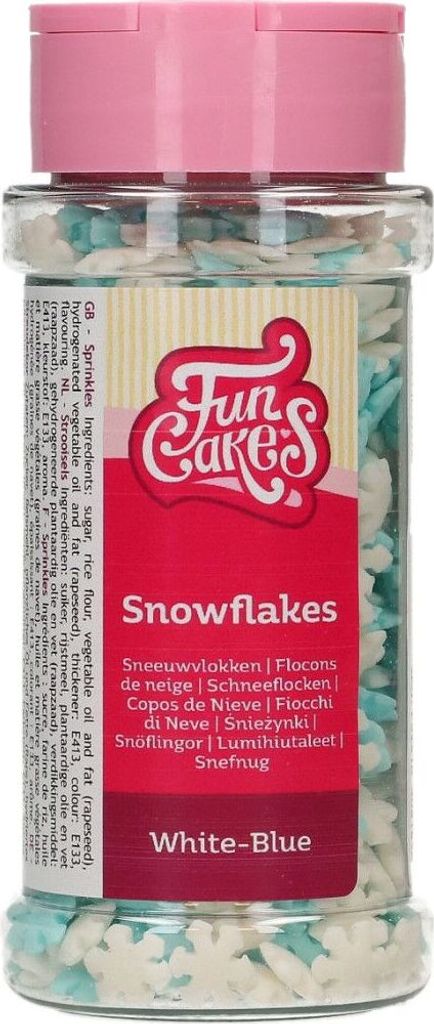 FunCakes Schneeflocken Weiß/Blau 50 g Produktbild 