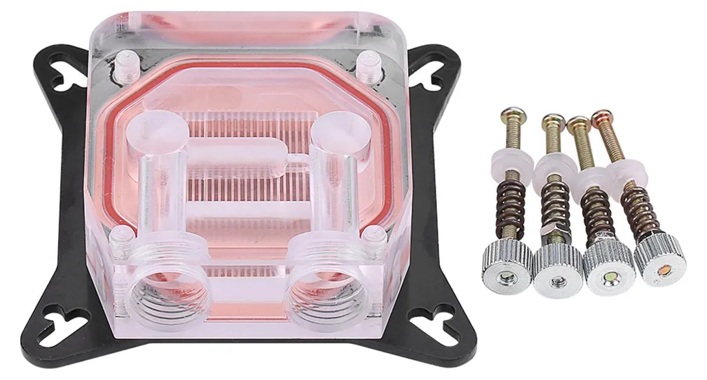 Solution anti-surchauffe GPU : Waterblock Cuivre et POM circuit d'eau - 3