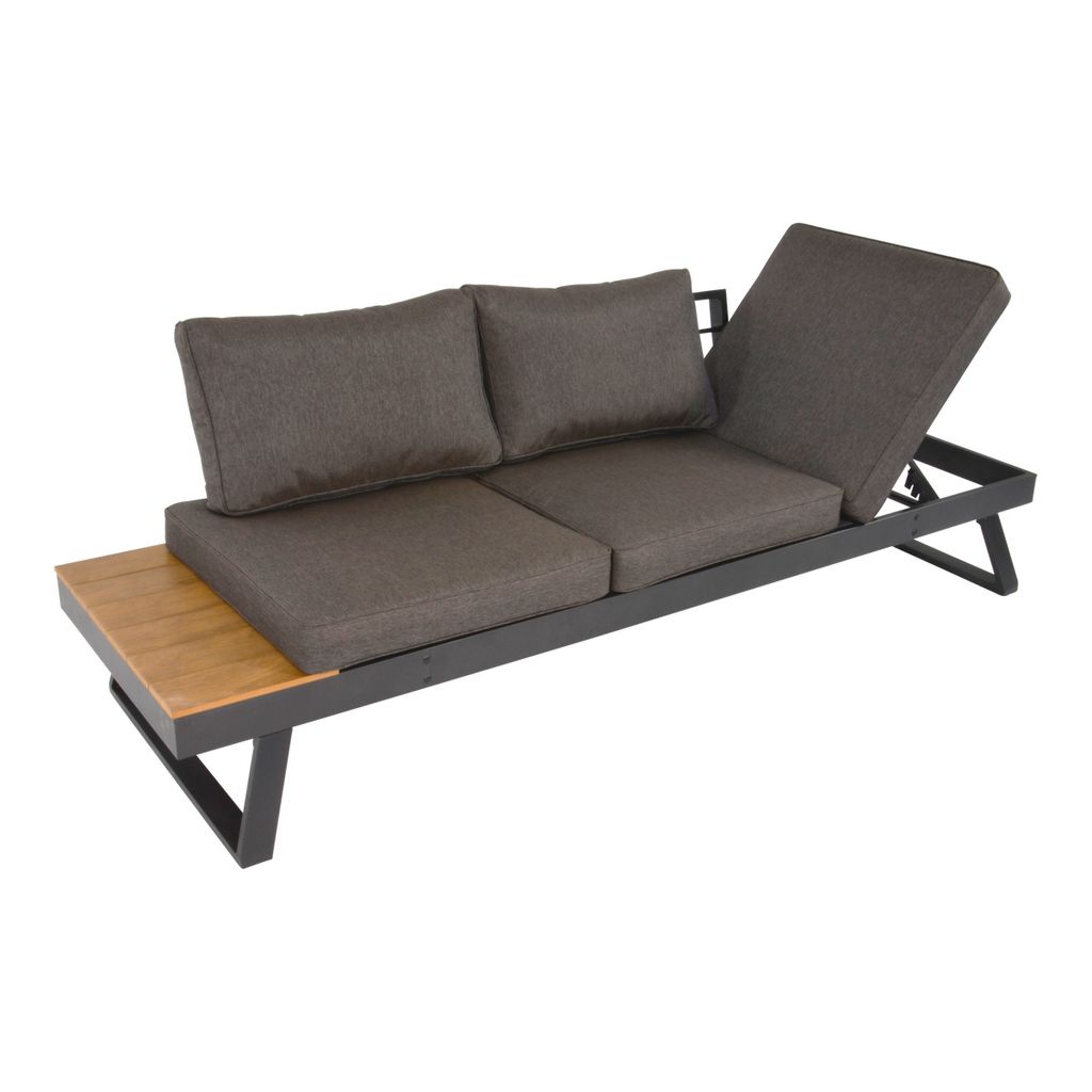 Lesli Living Loungebank "Arezzo" grau-taupe Produktbild 