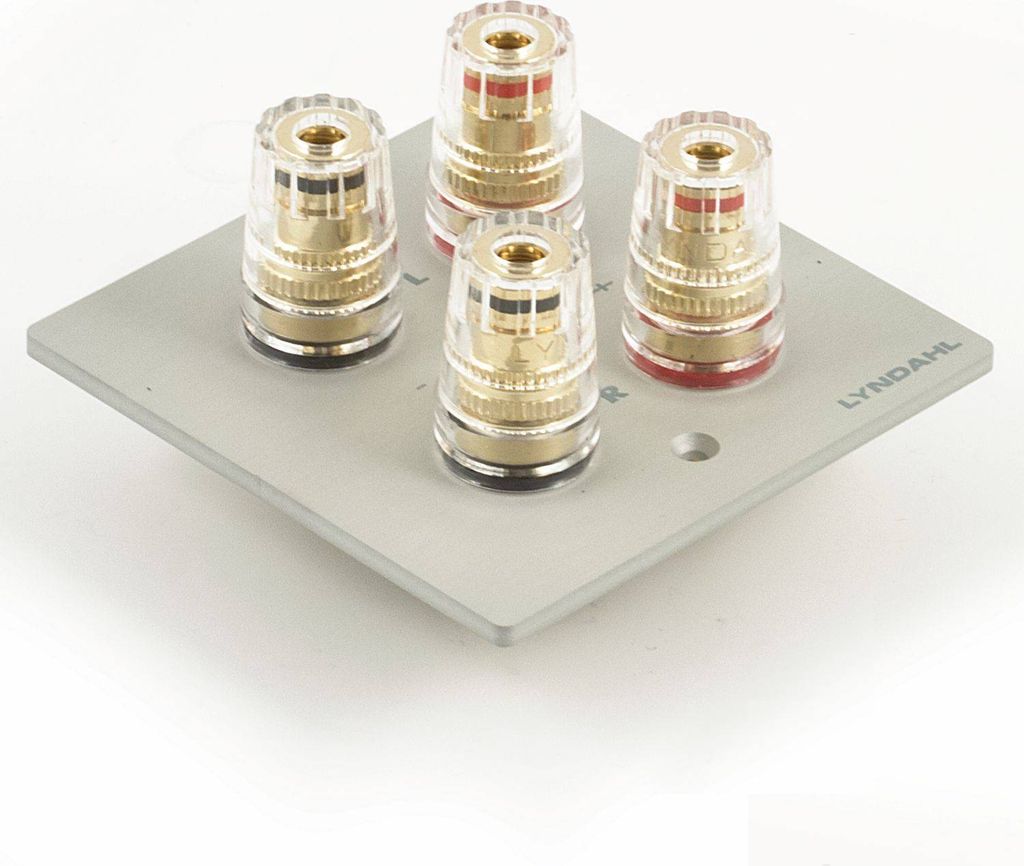 Lyndahl Highend Blenden für Lautsprecher und Surroundanlagen Farbe: Silber, Größe: 2-fach