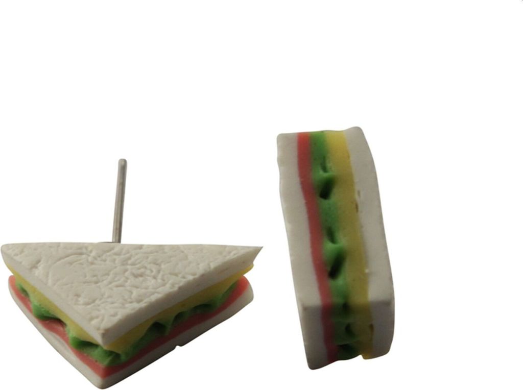 Ohrstecker - Ohrringe - Sandwich - Halber Toast Produktbild 