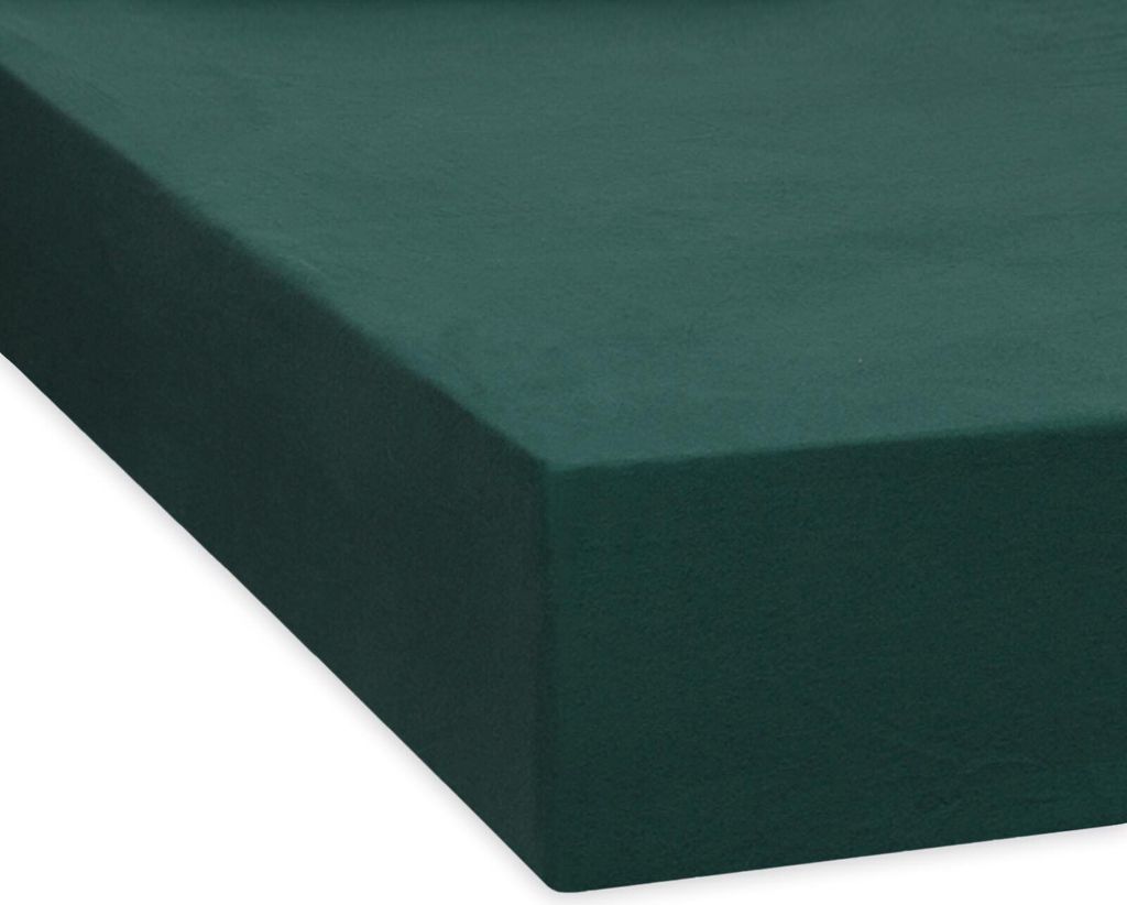 Traumschlaf Feinbiber Spannbettlaken 140x200 - 160x200 cm tanne