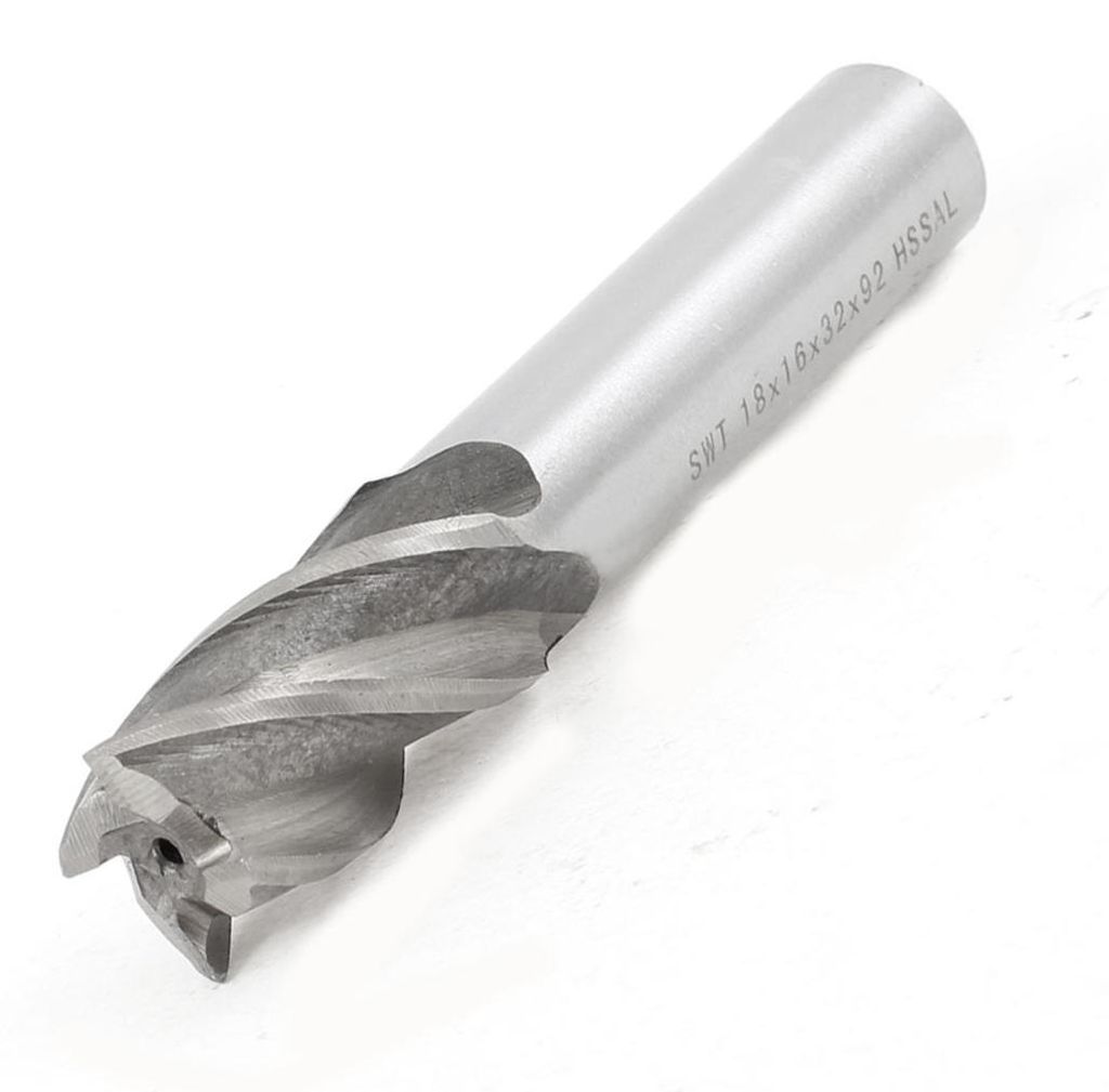 hss-ai Fr?ser Werkzeug Gerade Schaftfr?ser 18?mm x 16?mm x 32?mm x 92?mm 4?Fl?ten de