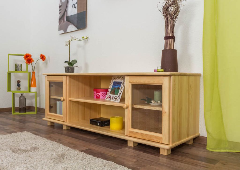 TV-Möbel aus Kiefer, 156 cm breit, 55 cm hoch, 47 cm tief, Produktbild 