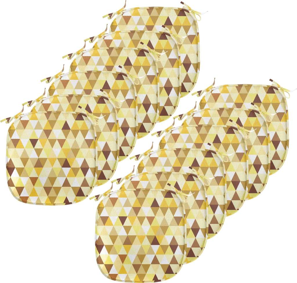 Cuscini Sedie Design Geometrico 40x40 ABAKUHAUS Impermeabili Giallo
