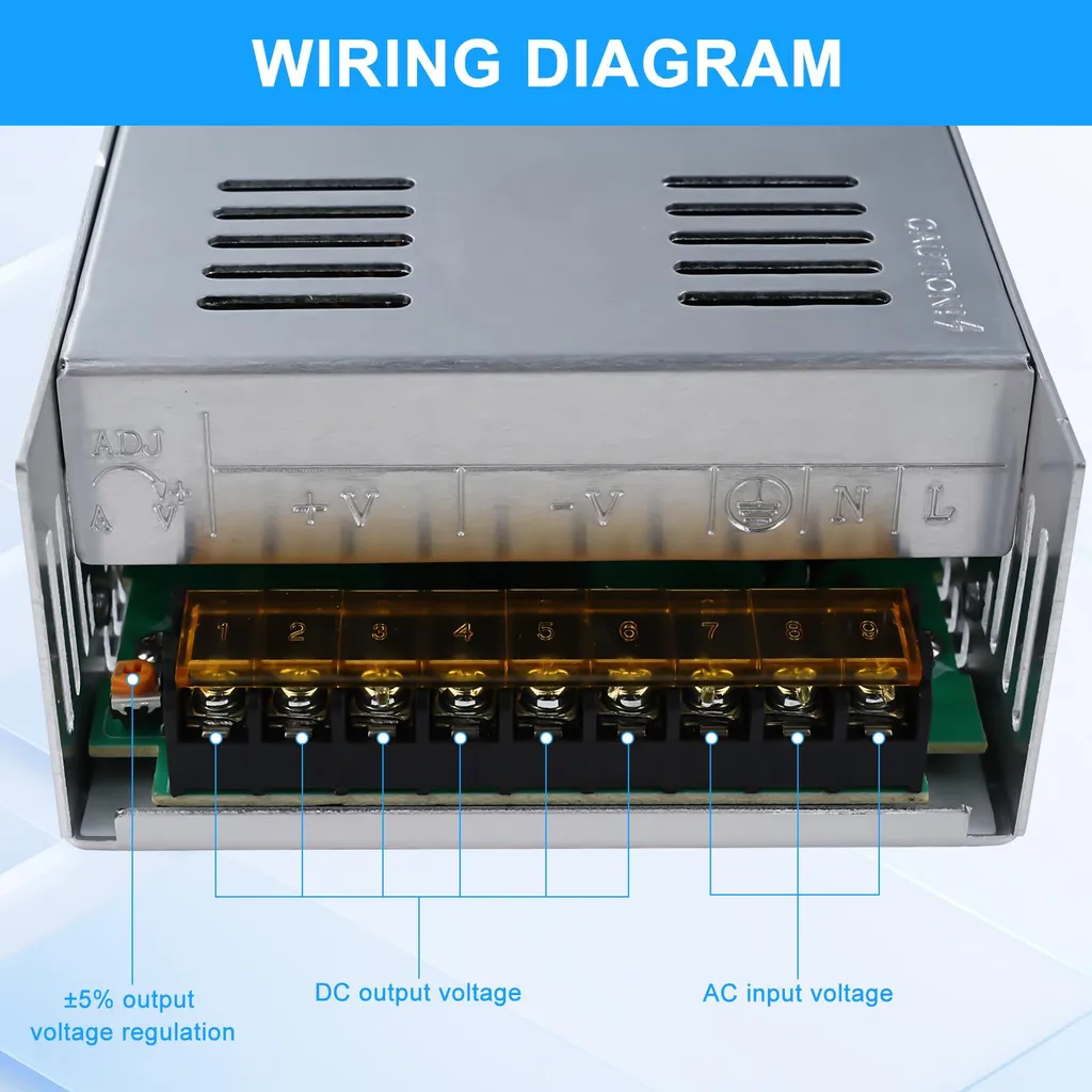 Bloc alimentation 24V 20A anti-scintillement pour système CCTV - 9