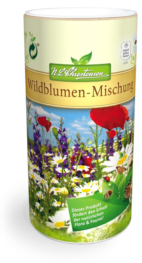 Wildblumen - Mischung in Dose | Wildblumenwiese von N.L. Produktbild 