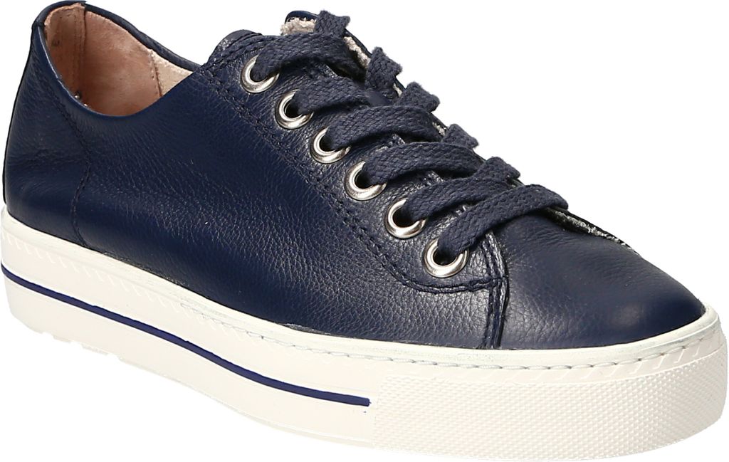 Paul Green Sneaker 4704-089, Glattleder, Blau, Damen